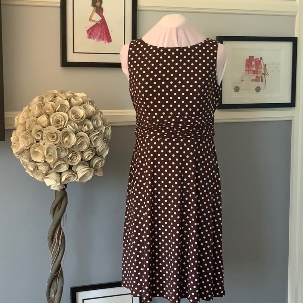 “Pretty Woman” Brown polka dot dress!
